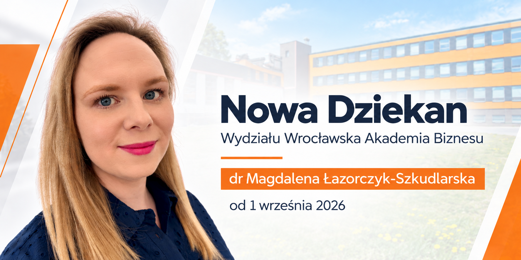 Zdjęcie Nowa Dziekan Wydziału Wrocławska Akademia Biznesu