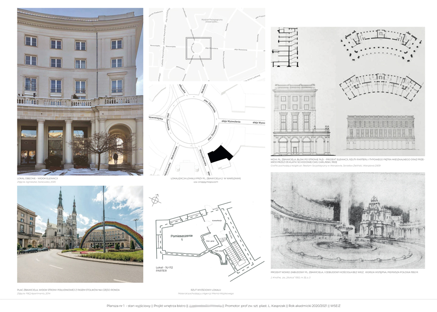 Projekt lokalu gastronomicznego w charakterze bistro — zdjęcie 1, Akademia Techniczno-Artystyczna (ATA)