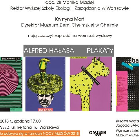 Wystawa plakatów Alfreda Hałasy w Noc Muzeów — zdjęcie 1, Akademia Techniczno-Artystyczna (ATA)