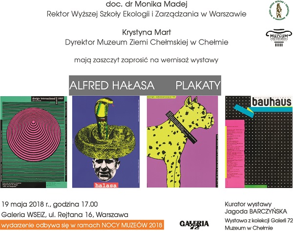 Wystawa plakatów Alfreda Hałasy w Noc Muzeów — zdjęcie 1, Akademia Techniczno-Artystyczna (ATA)